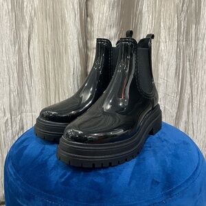 Spring Step - Reva Welly - Black Glossy